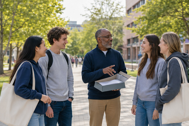 A real-world colleges & universities team and customer setting