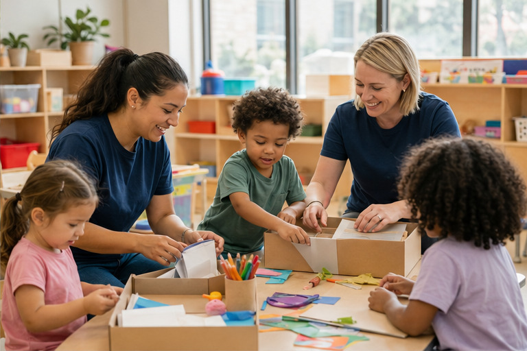 A real-world daycares & childcare centers team and customer setting