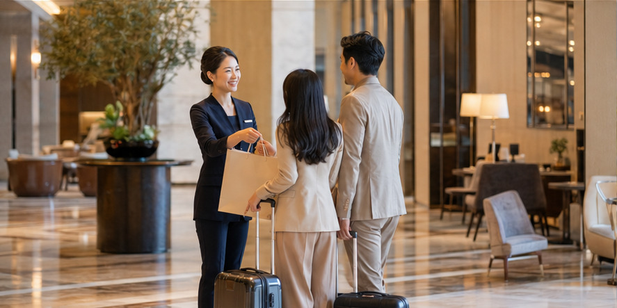 A real-world hotels & resorts team and customer setting
