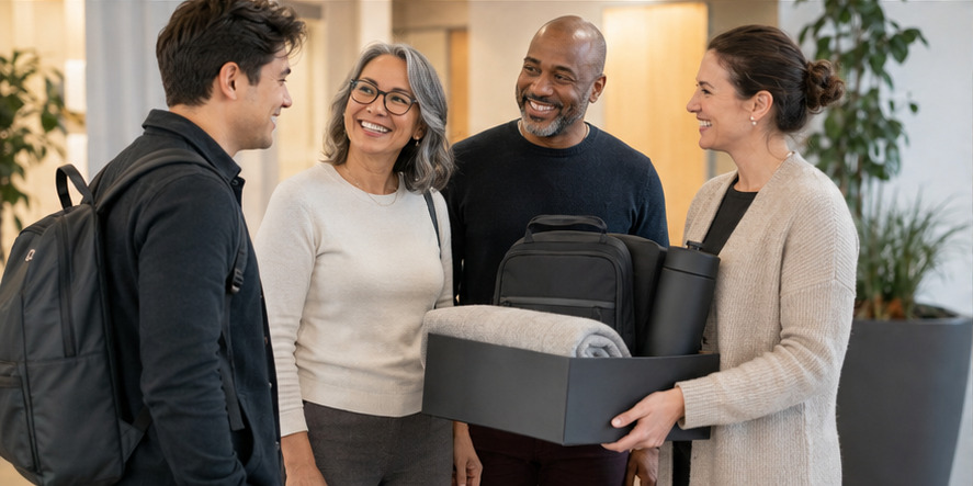 A real-world human resources & employee programs team and customer setting