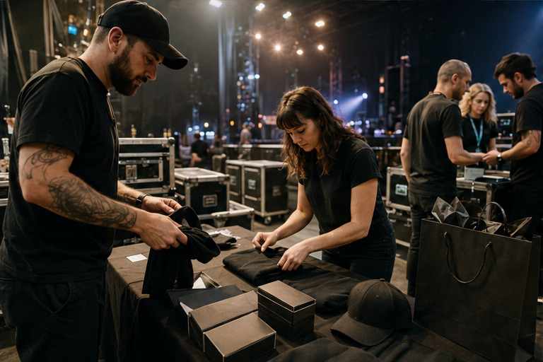 A real-world music & entertainment team and customer setting